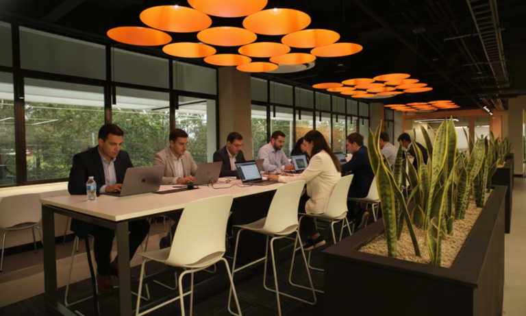 Espacios abiertos que facilitan el trabajo en equipo